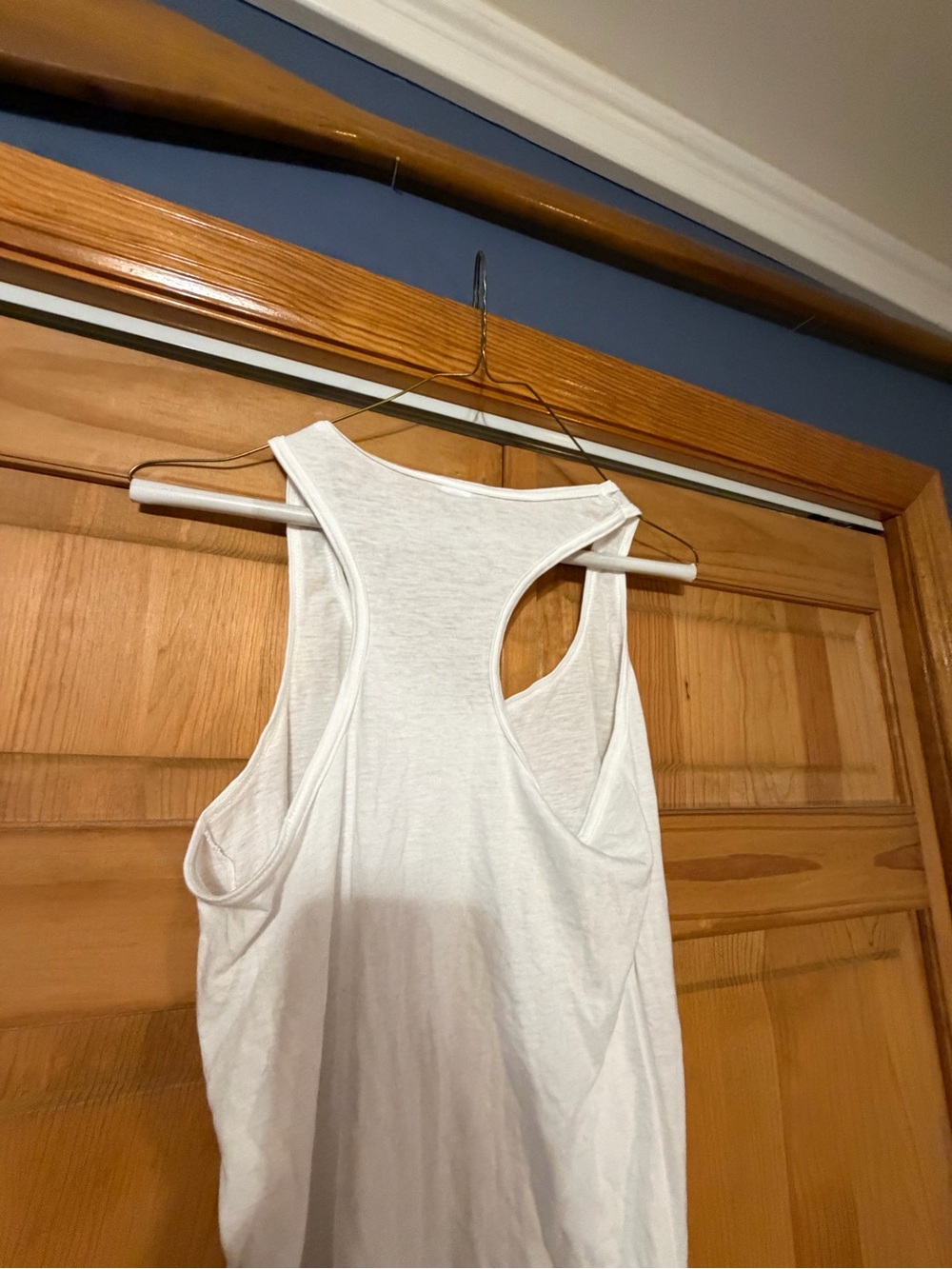Anvil White Racerback Tank Top - Picture 6 of 6